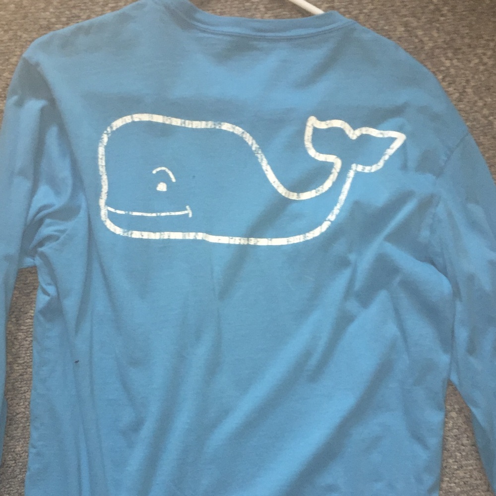 MENS vineyard vines blue long sleeve t shirt